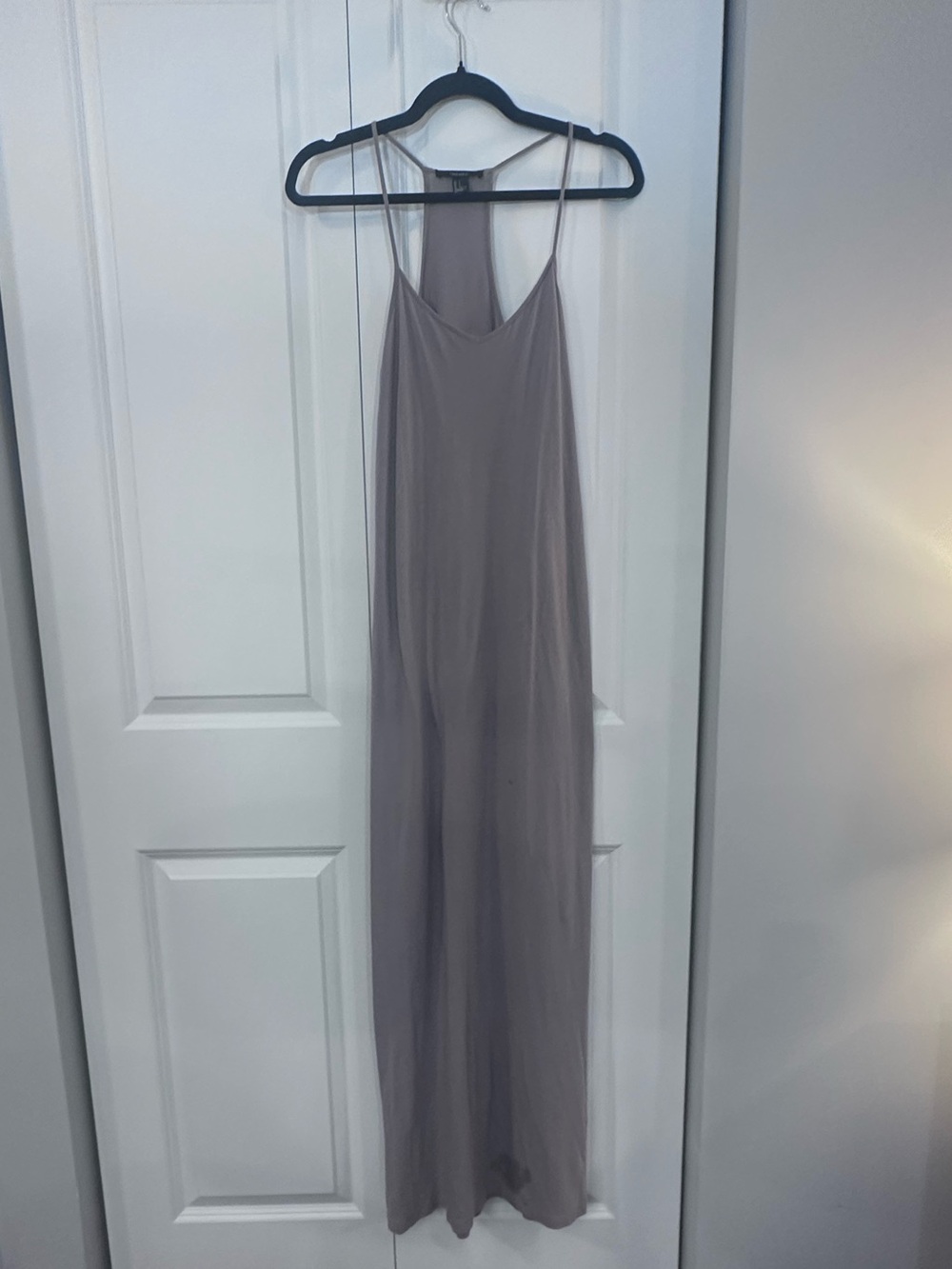 Forever 21 Taupe Racerback Maxi Dress Size Small